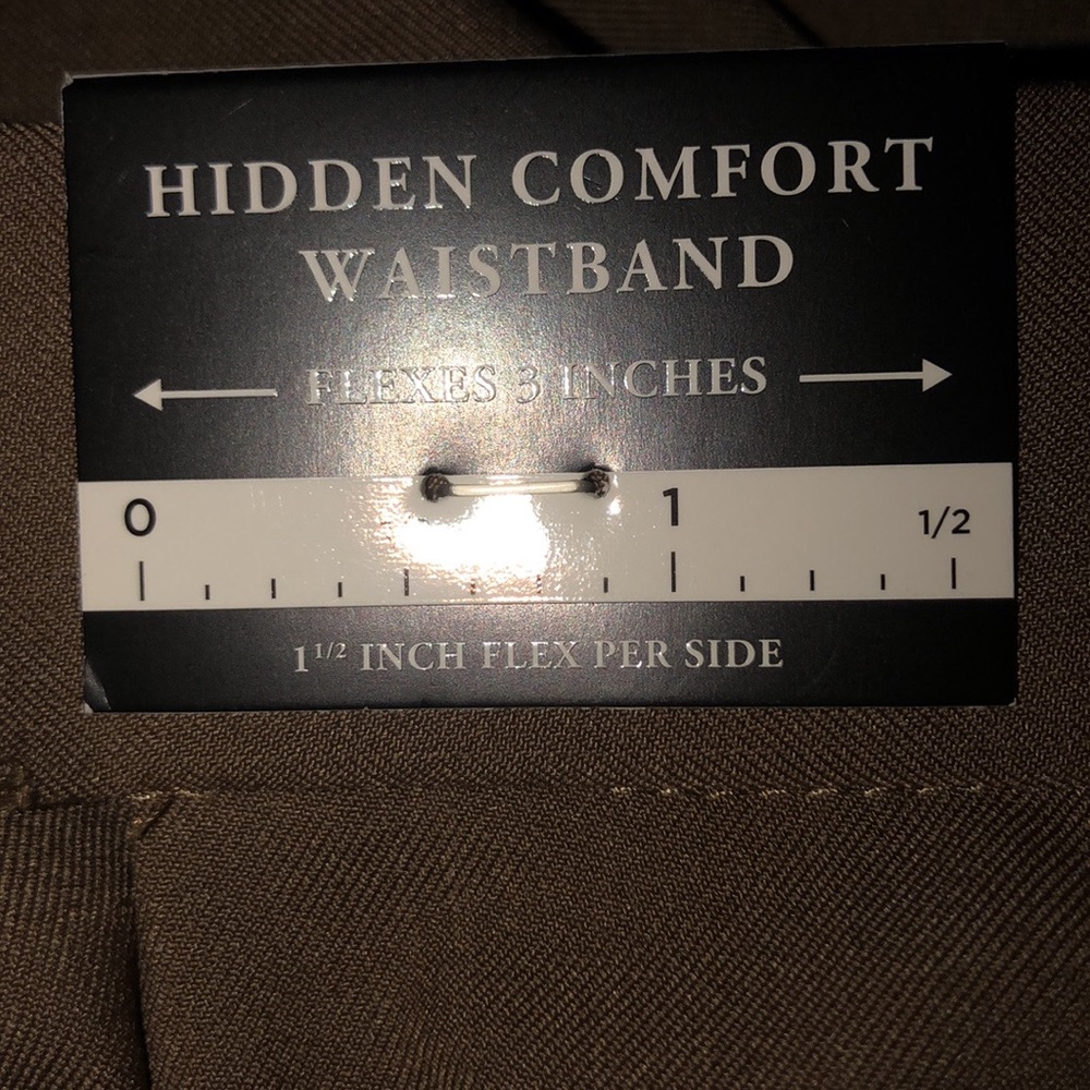 Haggar mocha pants size 32x32 NWT